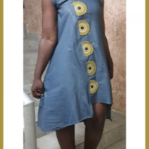 Robe en Jeans Asymetrique